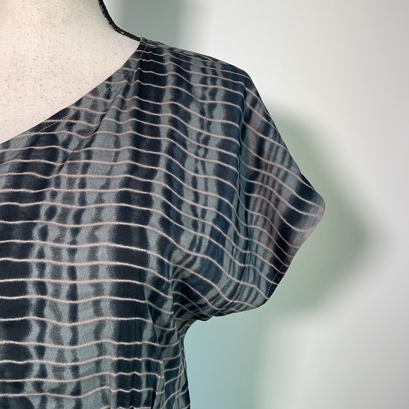 Walter Baker Black Grey Tie Dye One Shoulder Asymmetrical Dress S - Picture 5 of 11